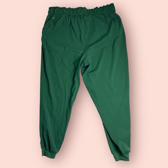 Lululemon Stretch High Rise Jogger Full Length Everglade Green Pants Size 14 - Picture 3 of 5
